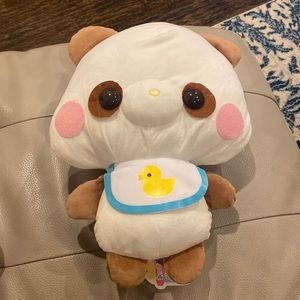 Brown panda Japanese plush